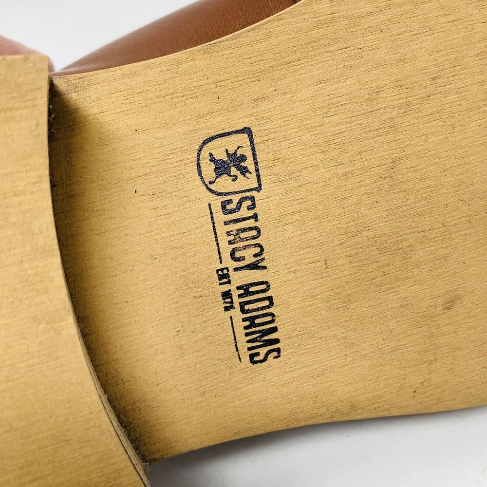 Stacy Adams Dickinson Mens Shoes Cap Toe Oxford Cognac Leather 25066-221 Size 10 - Picture 6 of 9